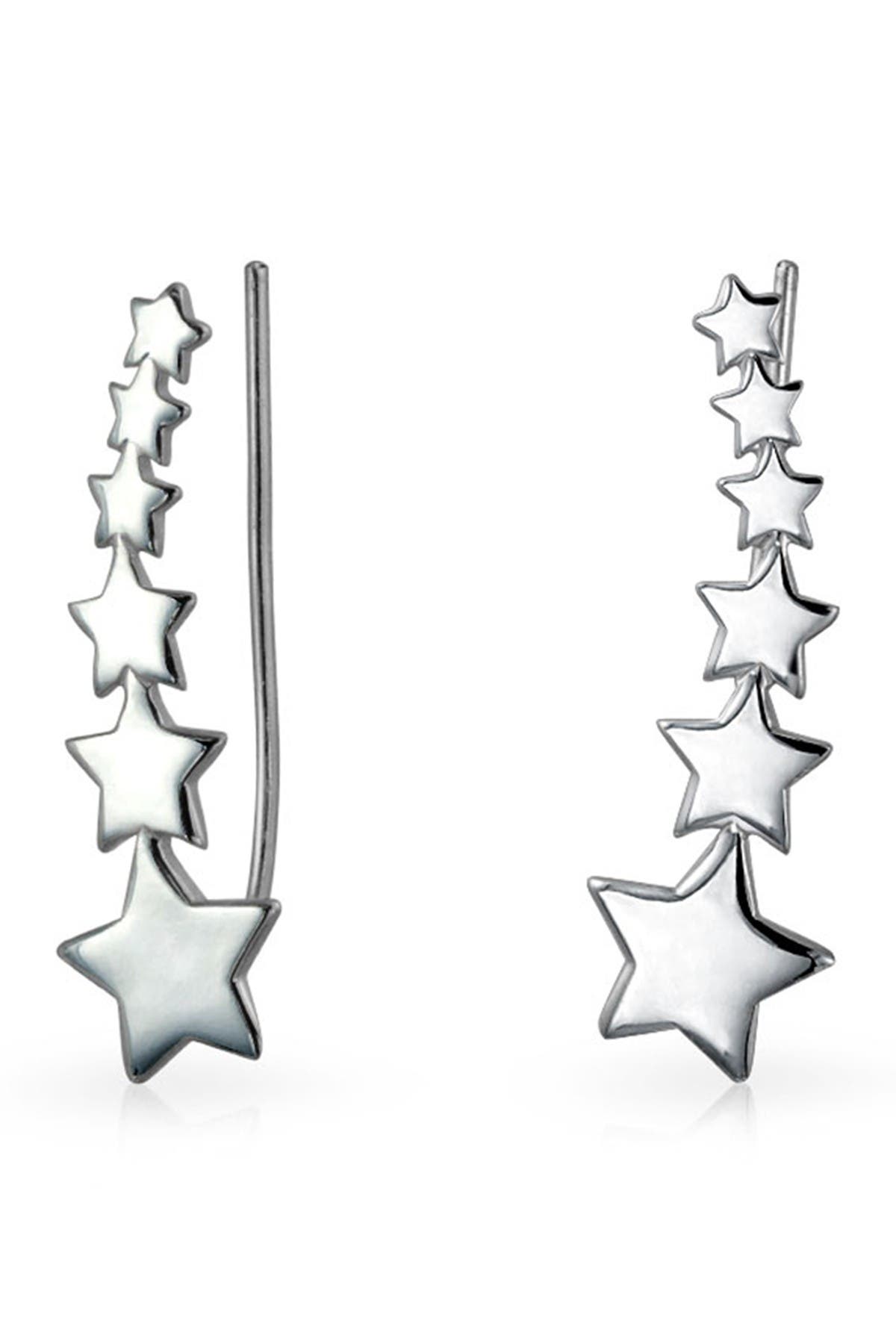 BLING JEWELRY Celestial Star Ear Crawler Earrings