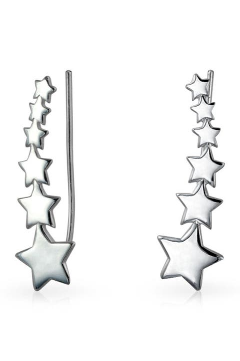 Celestial Star Ear Crawler Earrings