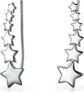 BLING JEWELRY Celestial Star Ear Crawler Earrings