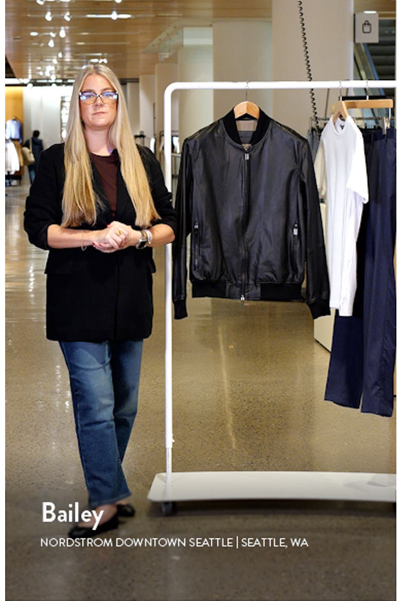 Leather Bomber Jacket video