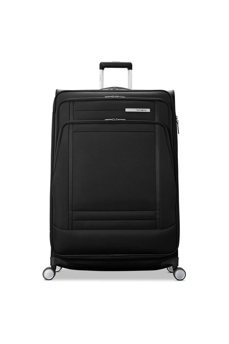 UpLIFT Softside Expandable (20"/29") 2 Piece Spinner Luggage Set, Alternate, color, Black