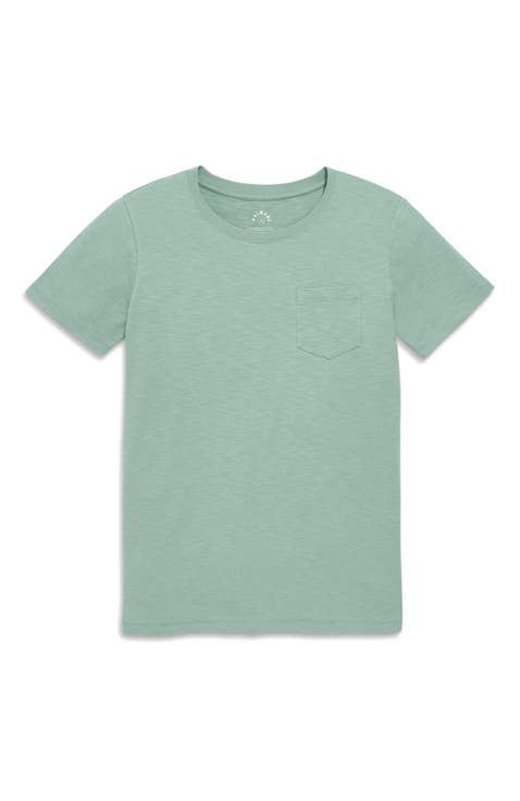 Unisex Fit Slub Pocket Tee