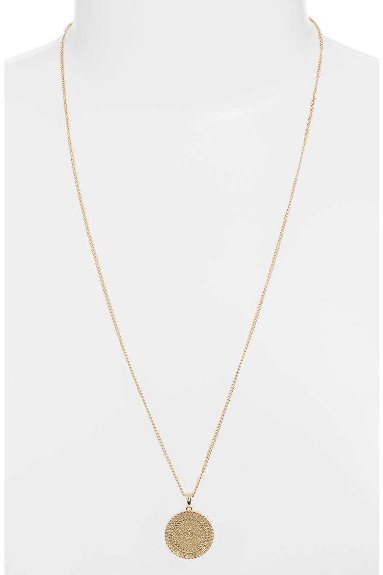 Medallion Pendant Necklace, Alternate, color, Z/DNUGOLD
