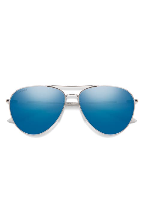 Layback 60mm ChromaPop™ Polarized Aviator Sunglasses