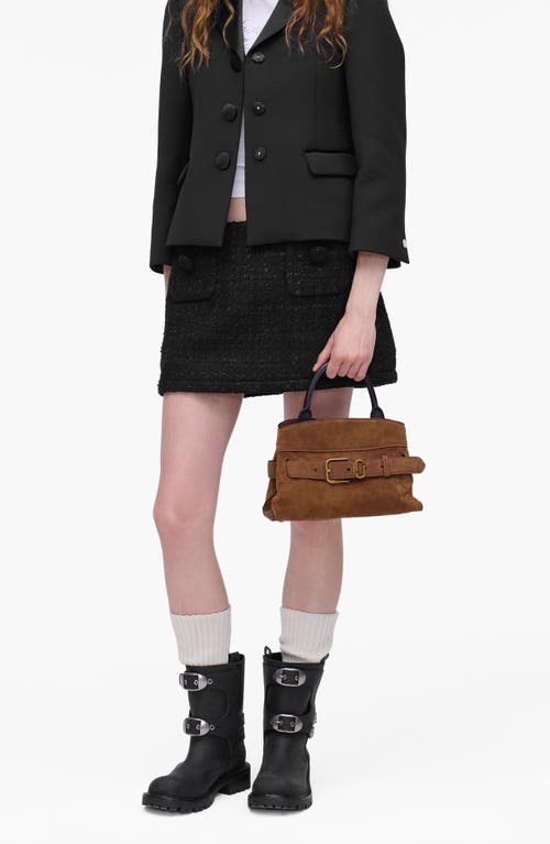 Marc Jacobs The Suede Cristina Satchel In Brown