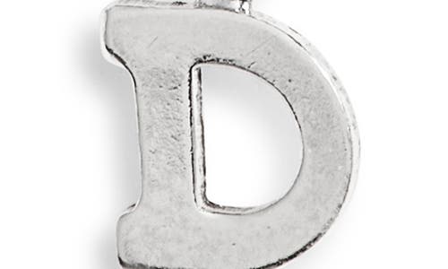 Nashelle Initial Pendant Necklace In Sterling Silver - D
