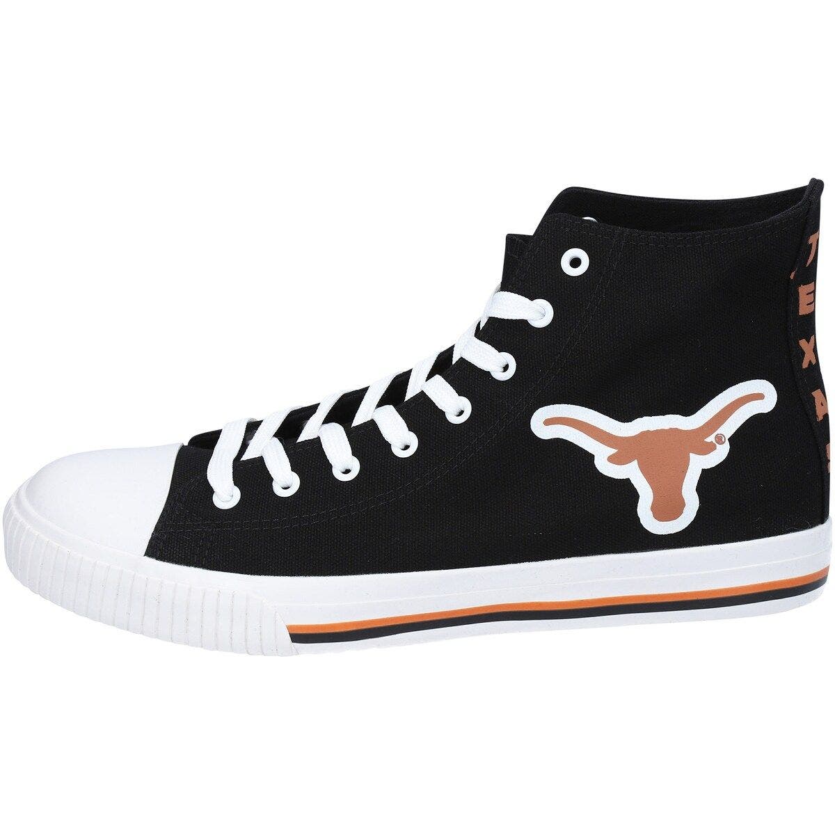 FOCO Men's FOCO Texas Longhorns Big Logo High Top Canvas Shoes, Alternate, color, 
