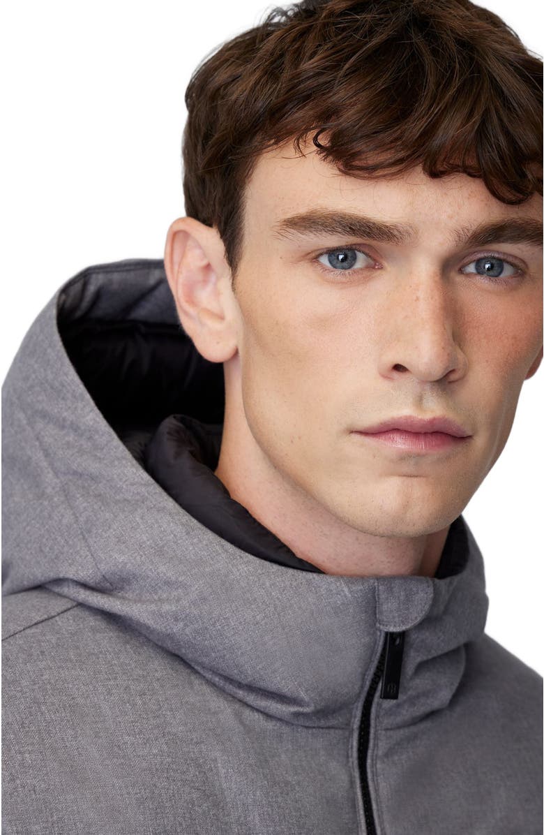 Quartz Co. LEO | Lightweight Hooded Down Jacket, Alternate, color, Heather Grey