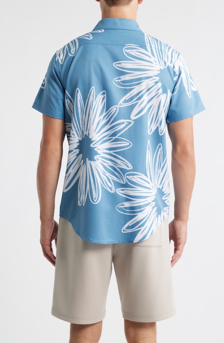 MAVRANS Sunflower Weekend Button-Up Shirt, Alternate, color, Blue