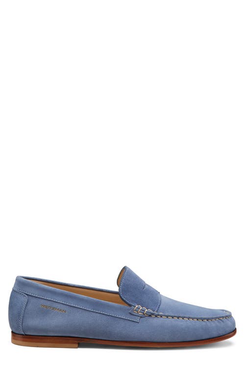Stuart Weitzman Slip-on Loafers Suede Rubber Sole In Blue
