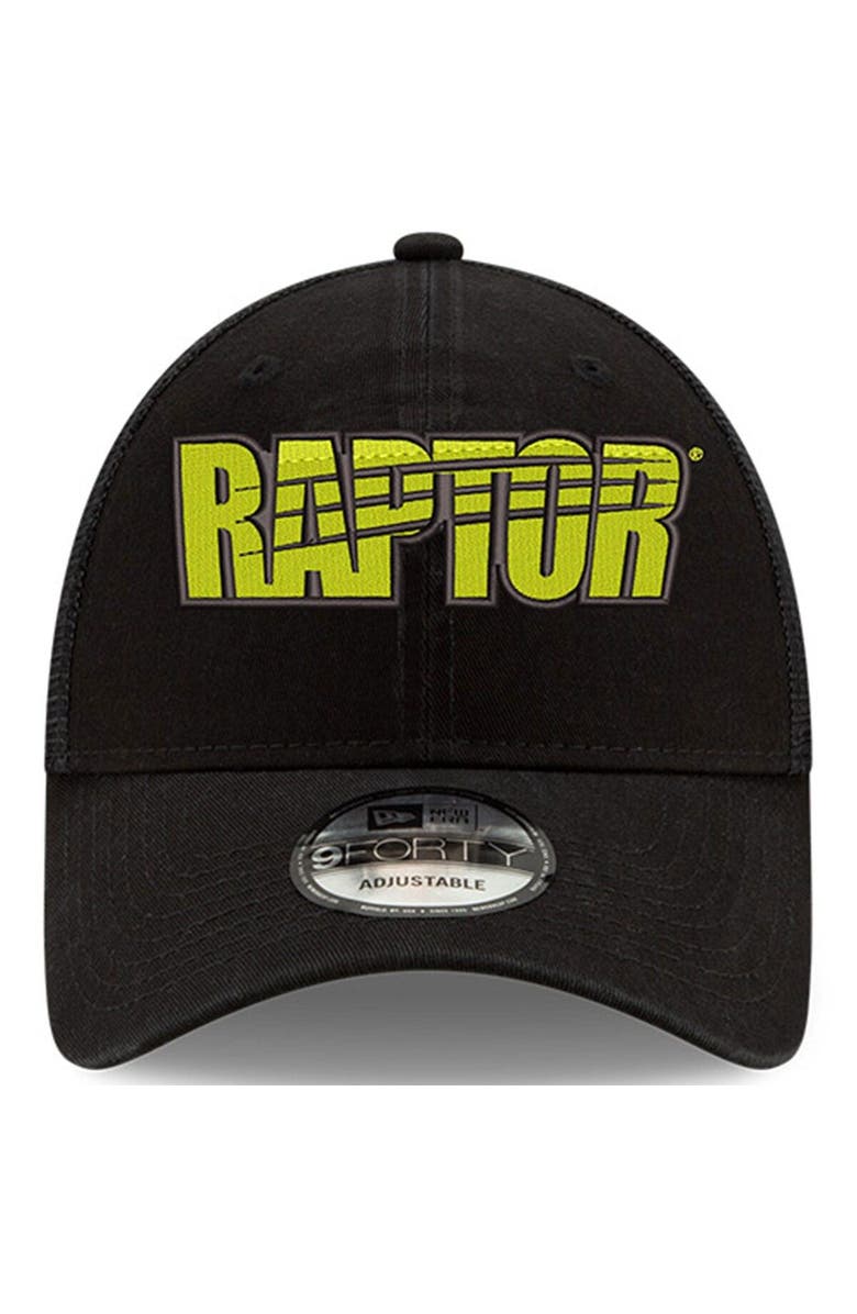 New Era Men's New Era Black William Byron Raptor 9FORTY A-Frame Trucker Snapback Adjustable Hat, Alternate, color, 
