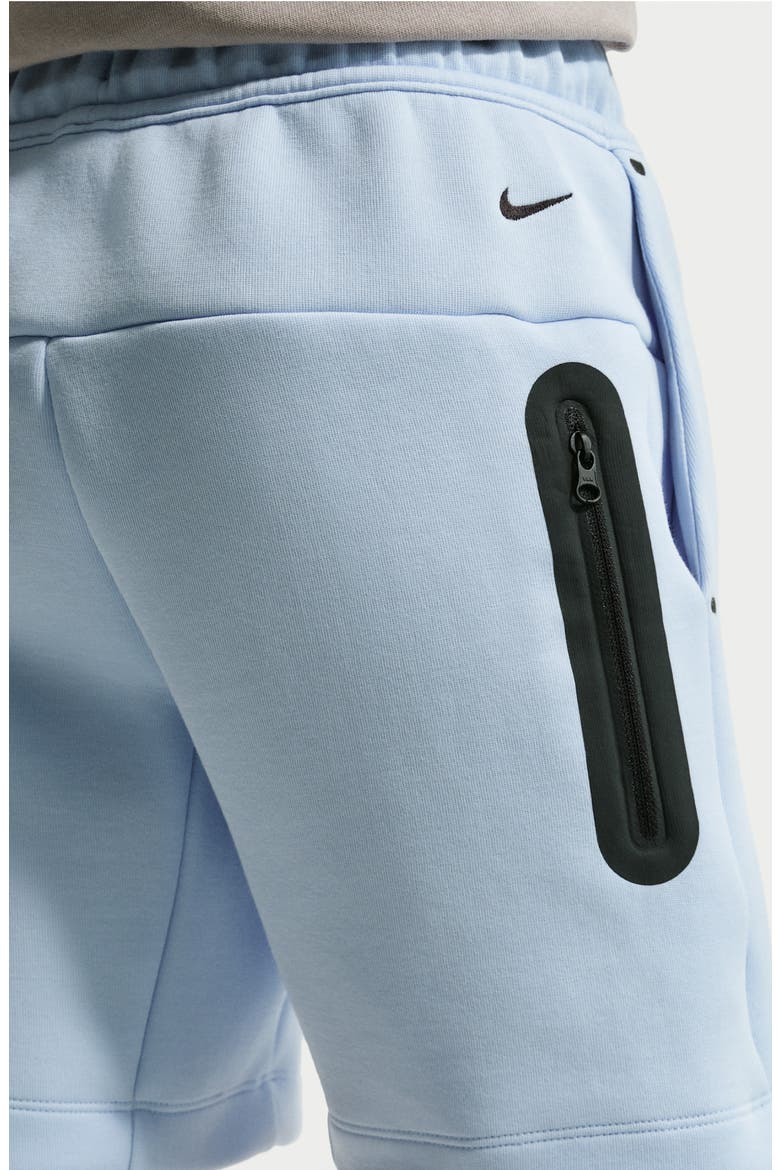 Kids' Fleece Shorts, Alternate, color, HYDROGEN BLUE/ BLACK