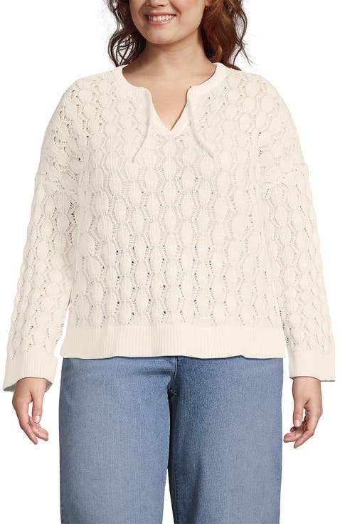 Drifter Tie Notch Neck Sweater