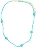 Panacea Turquoise Beaded Strand Necklace