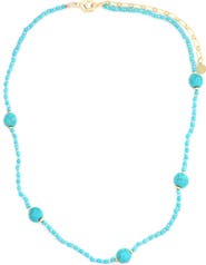 Panacea Turquoise Beaded Strand Necklace