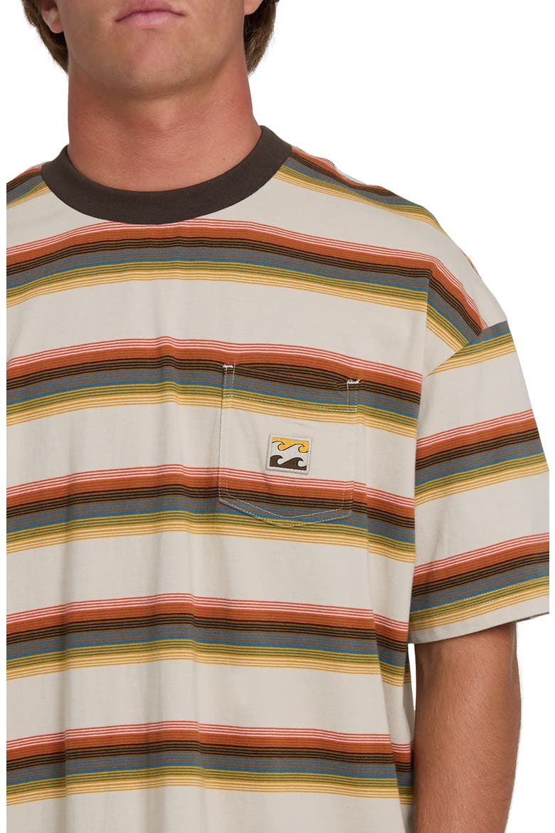 Baxter Oversize Stripe Pocket T-Shirt, Alternate, color, OATMEAL