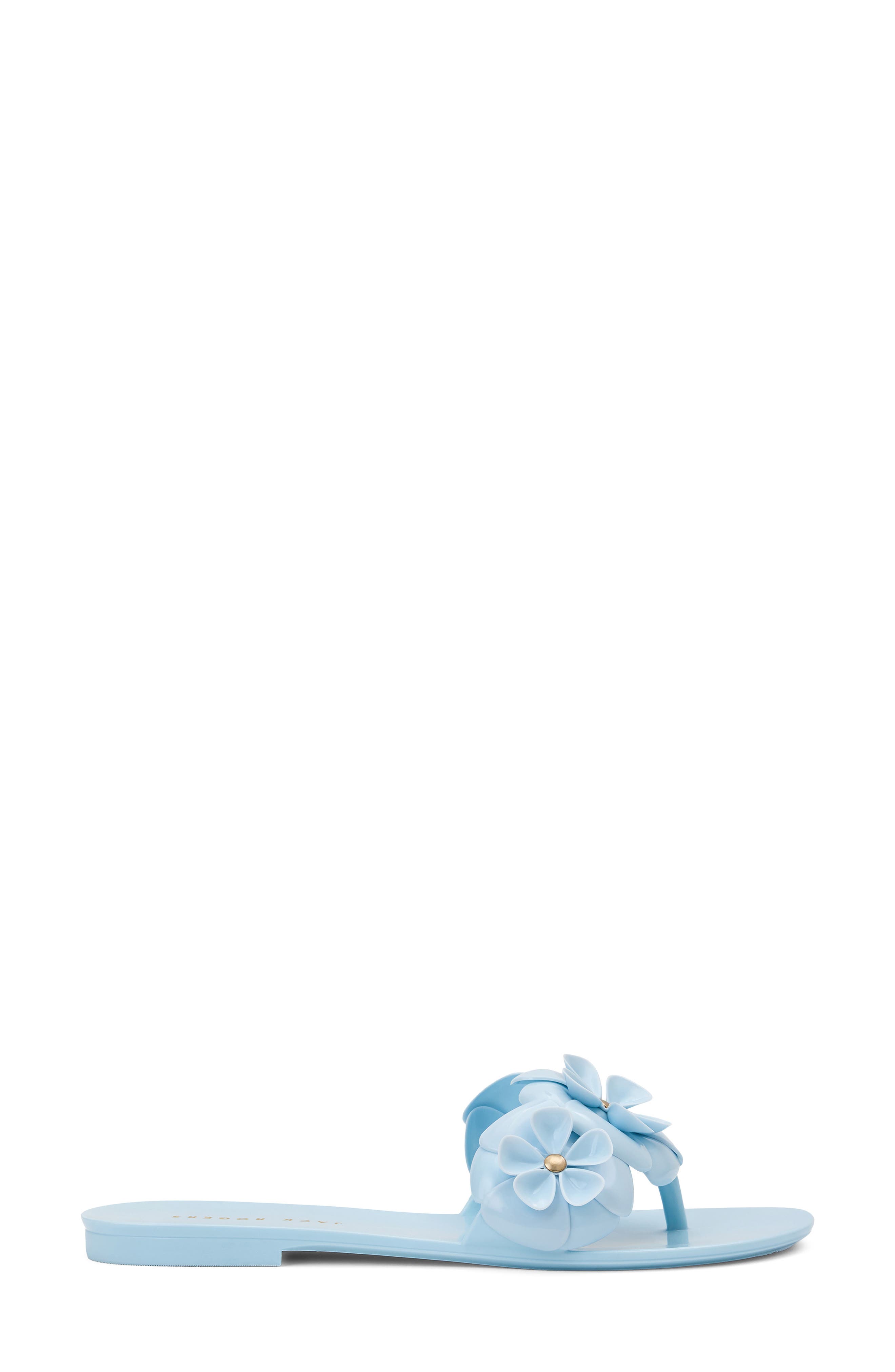 Amelia Flower Jelly Sandal, Alternate, color, BABY BLUE