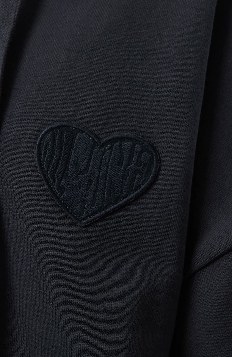 AllSaints Lover Eli Cotton Hoodie, Alternate, color, Graphite Blue