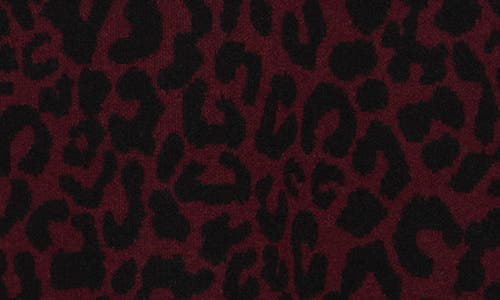 Nordstrom Rack Patterned Crewneck Sweater In Burgundy