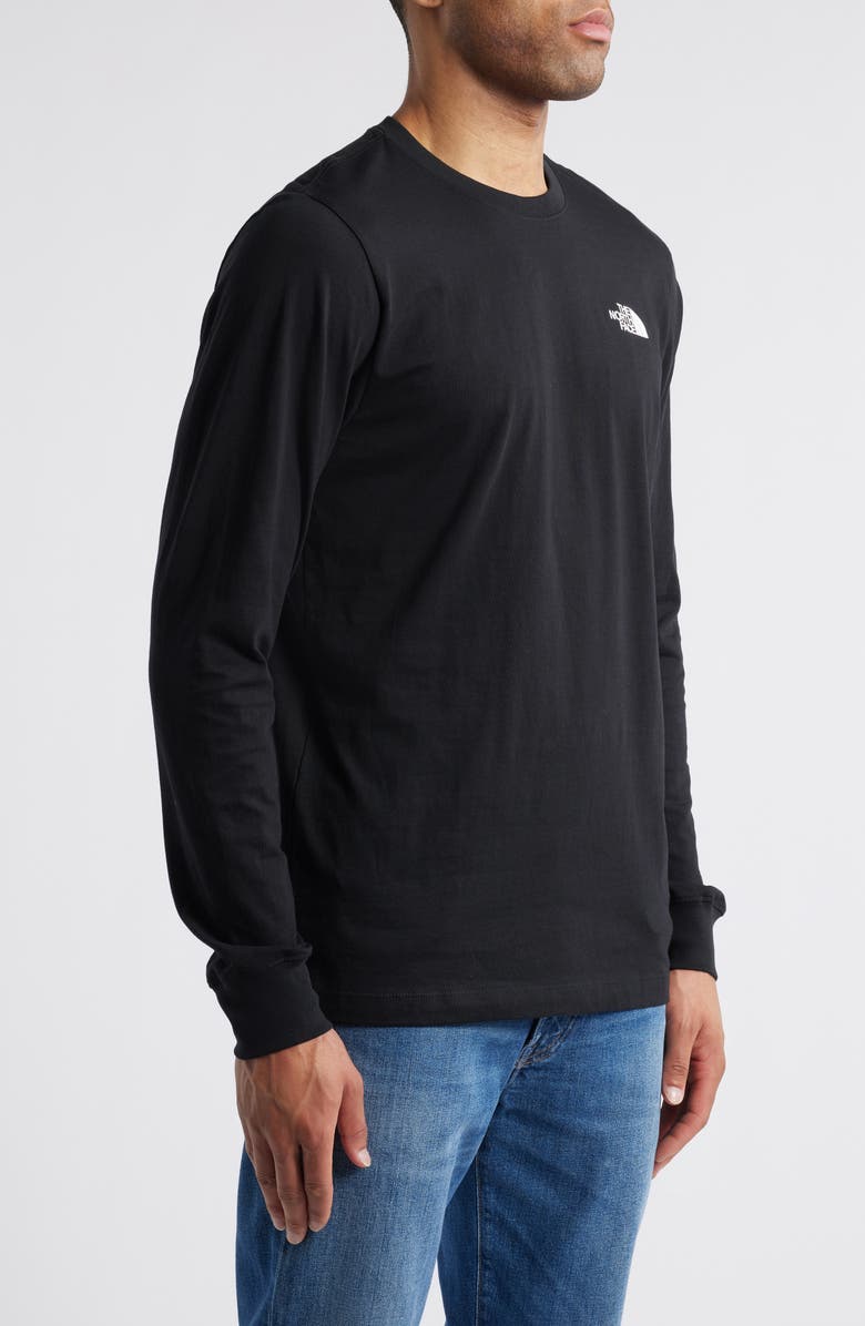 The North Face Long Sleeve NSE Box Logo Graphic T-Shirt, Alternate, color, Tnf Black/ Tnf White