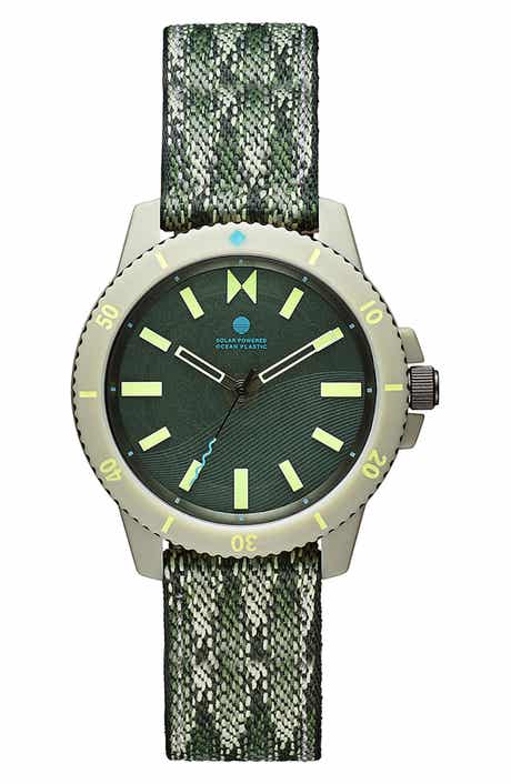 MVMT WATCHES Minimal Sport Ocean Plastic Strap Watch, 38mm