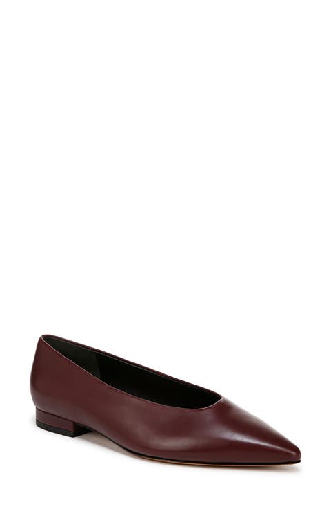 Isabel Pointed Toe Flat (Women)