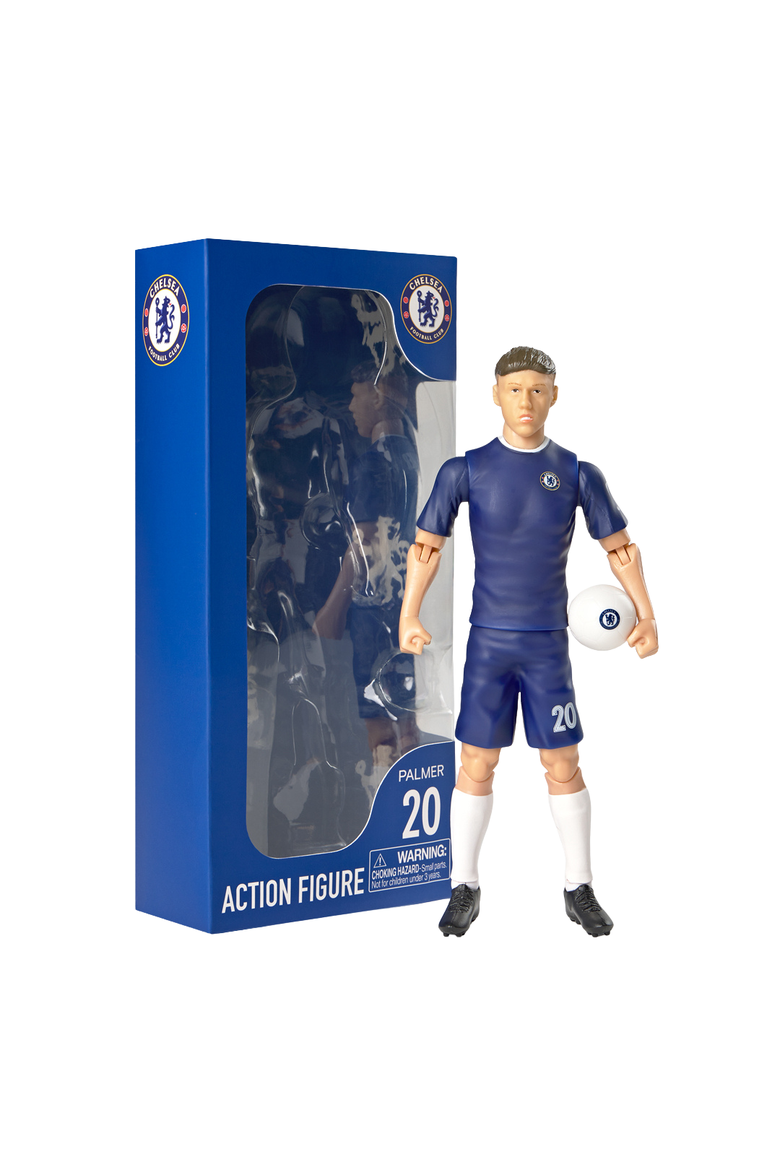 SOCKERS Chelsea F.C. Cole Palmer 8" Collectible Soccer Action Figure, Main, color, Blue