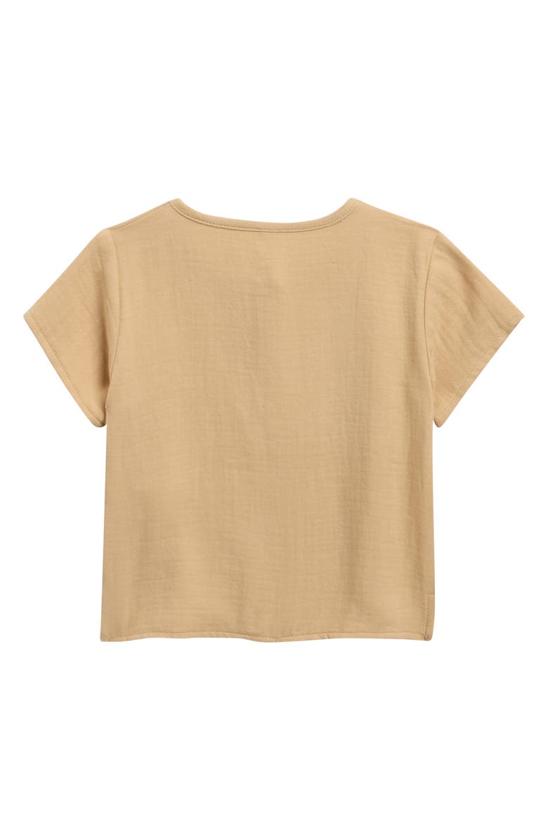 QUINCY MAE Henry Organic Cotton Gauze Top, Alternate, color, Butterscotch