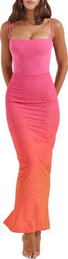 HOUSE OF CB Calista Ombré Mesh Cocktail Dress