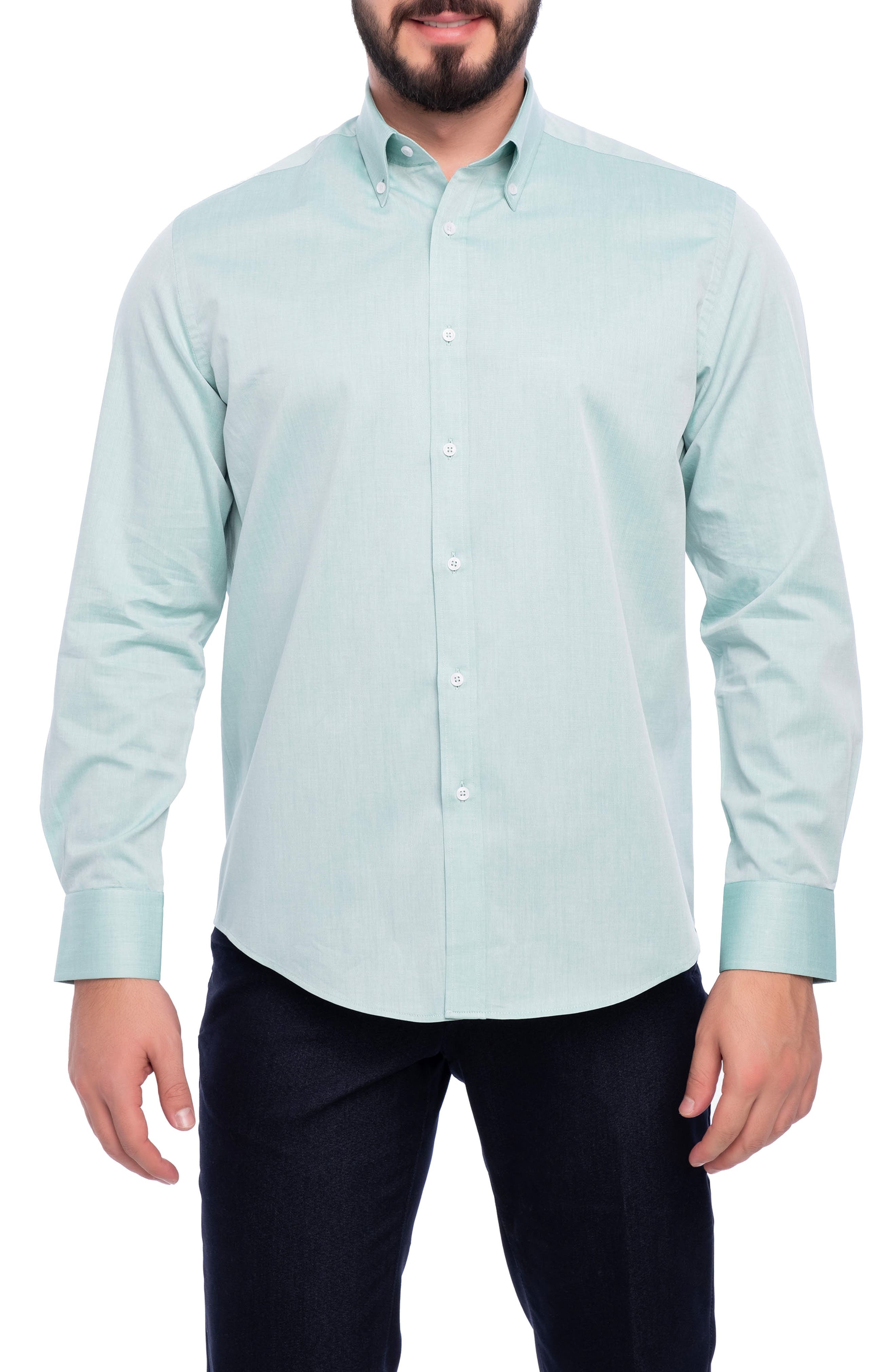 VELLAPAIS Avalon Slim Fit Cotton Dress Shirt