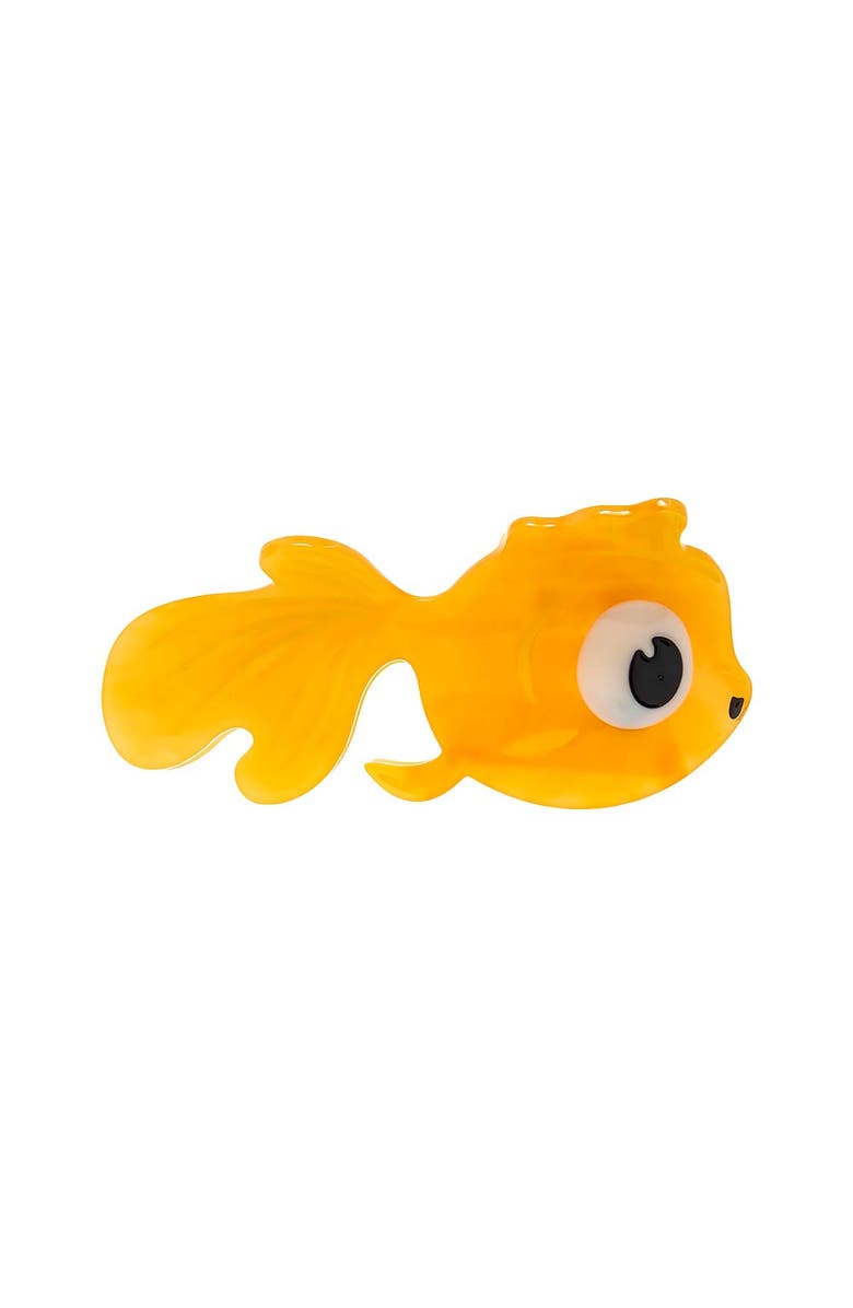 BY ADINA EDEN Fishy Fish Hair Claw Clip, Main, color, Yellow