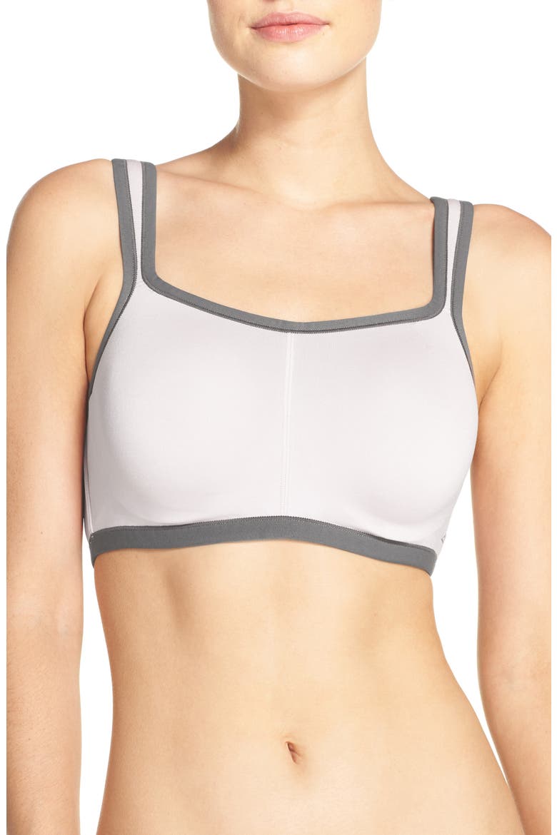 Yogi Convertible Sports Bra, Main, color, WHITE/GREY