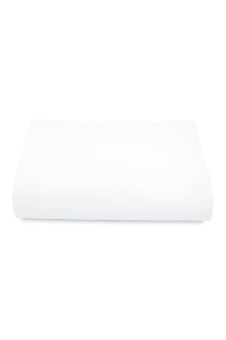 464 Thread Count Organic Cotton Percale Fitted Sheet, Main, color, TUXEDO WHITE