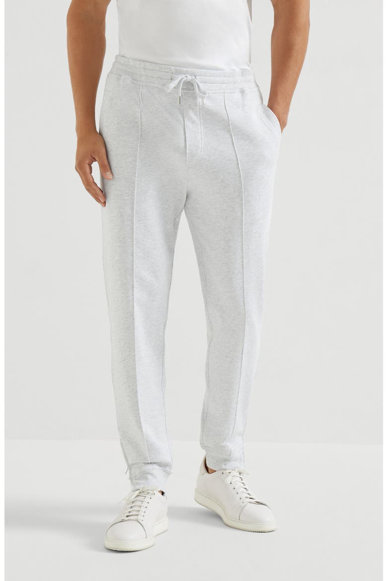Trousers with crête, Main, color, Pearl Grey