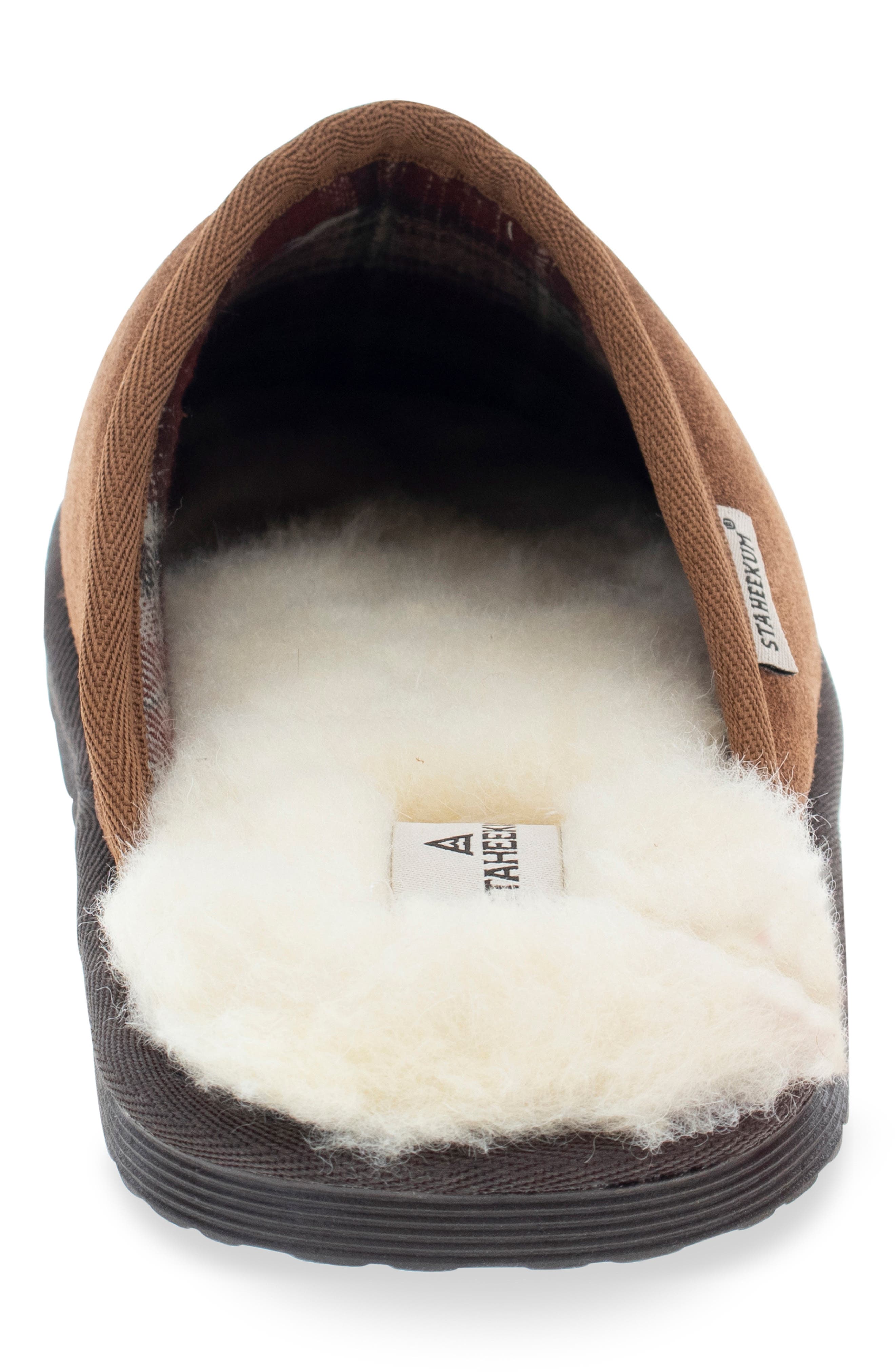 Staheekum Alpine Faux Fur Lined Slipper, Alternate, color, Wheat