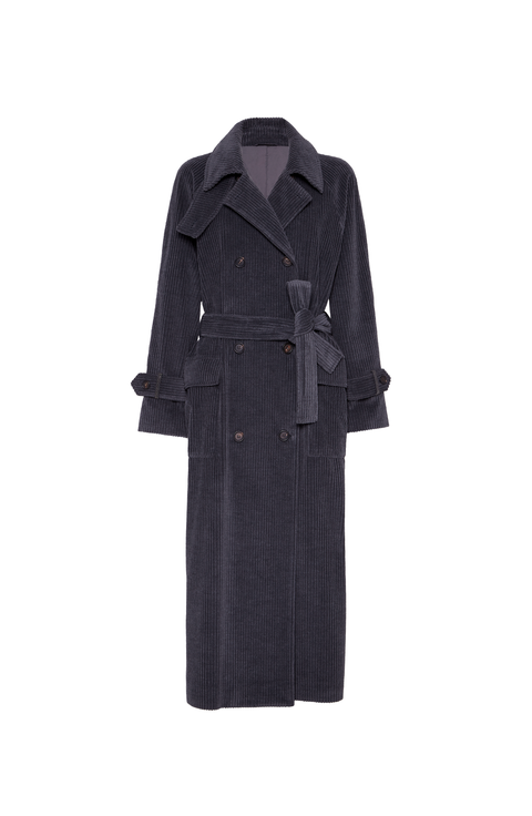 コート BRUNELLO CUCINELLI Women Coats MD5039677 C075 Grey Cashmere Coat BRUNELLO CUCINELLI MD5039677 C075 - Ancote