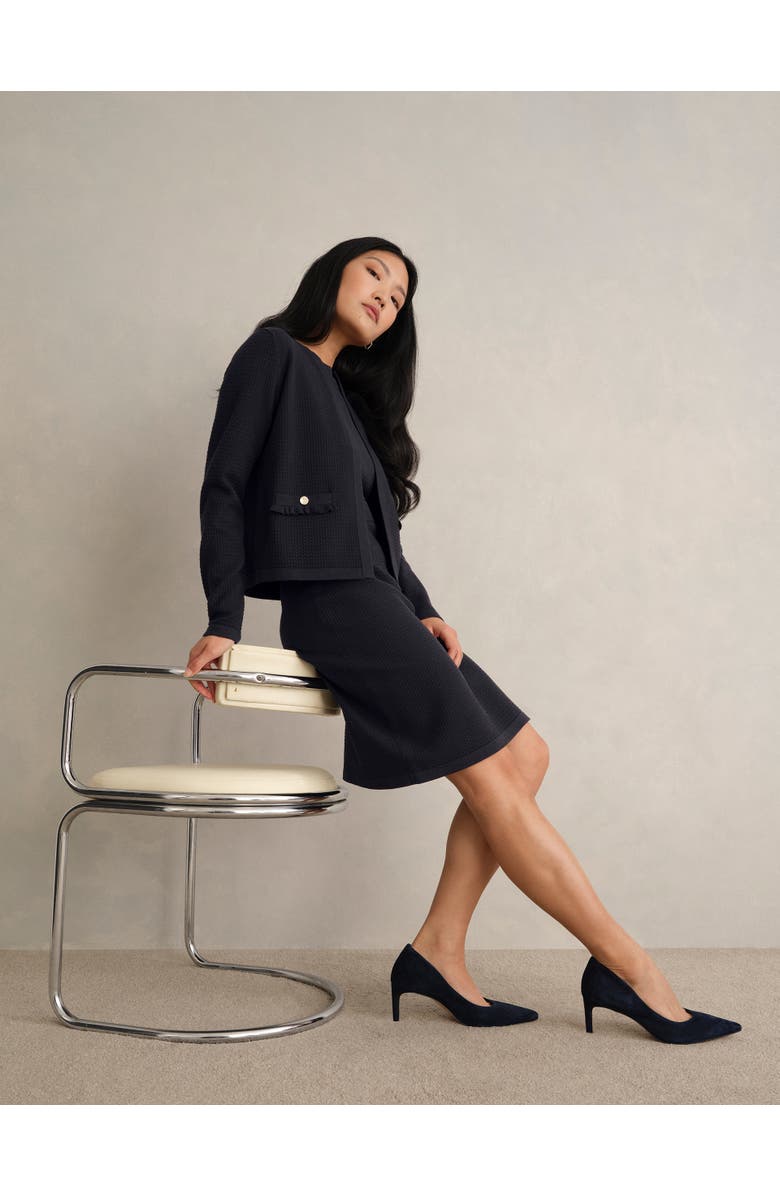 HOBBS LONDON Petra Knitted Dress, Alternate, color, Hobbs Navy