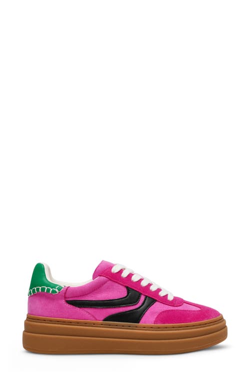 Steve Madden Women's Dodge Triple Platform Lace-up Sneakers In Pink Multi