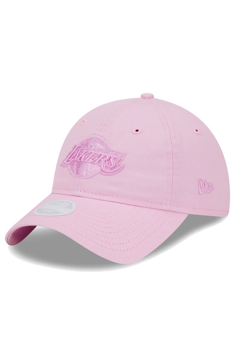 New Era Women's New Era Pink Los Angeles Lakers Colorpack Tonal 9TWENTY Adjustable Hat, Main, color, 