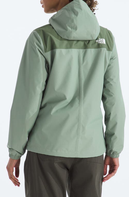 The North Face Antora Waterproof Hooded Rain Jacket In Green