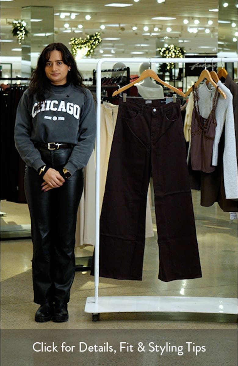 Saturday High Waist Wide Leg Jeans, sales video thumbnail