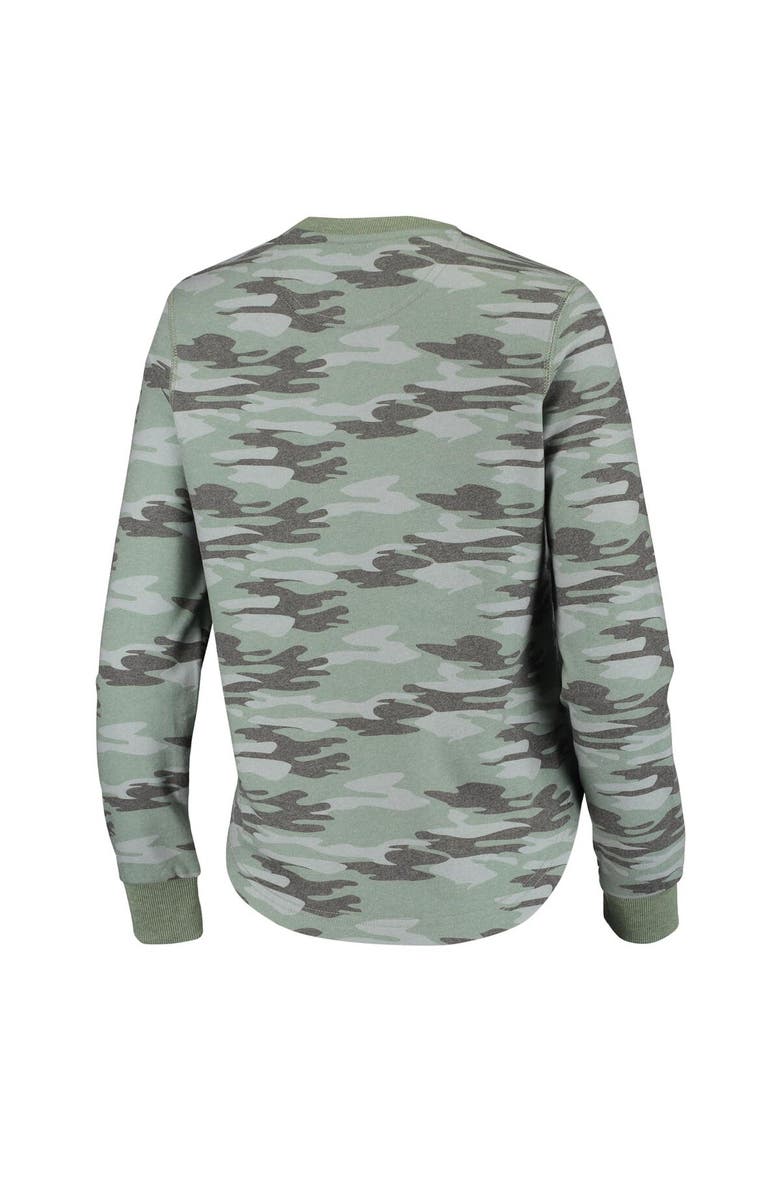 CAMP DAVID Women's Camo West Virginia Mountaineers Comfy Pullover Sweatshirt, Alternate, color, 