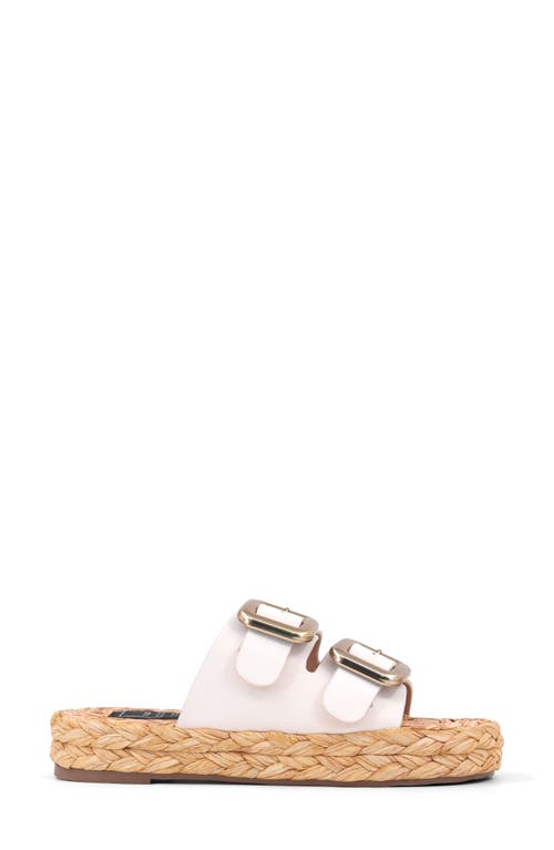 Shushop Billie Jute Slide Sandal In Brown