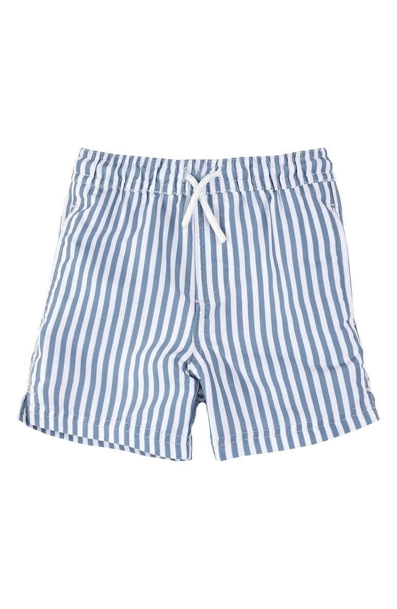 Petit Lem Kids' Stripe Swim Trunks, Main, color, Blue
