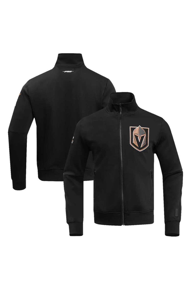 Men's Pro Standard Black Vegas Golden Knights Classic Chenille Full-Zip Track Jacket, Main, color, Black