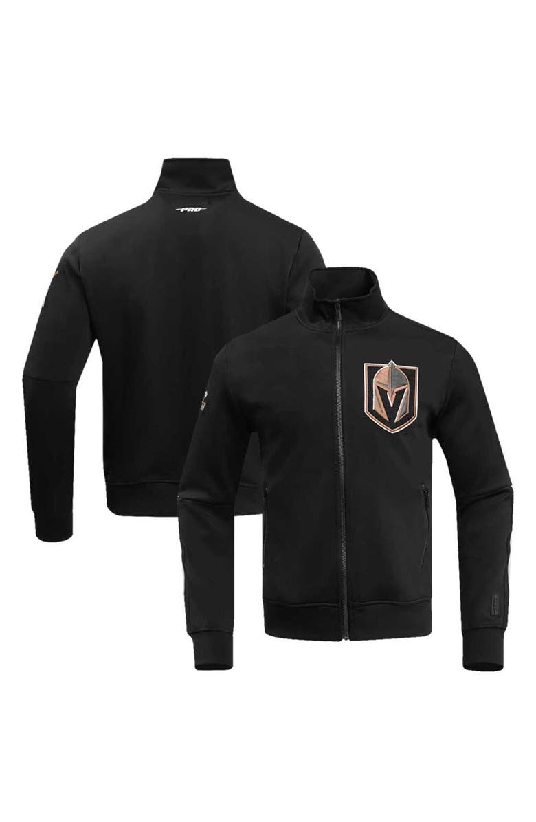 PRO STANDARD Men's Pro Standard Black Vegas Golden Knights Classic Chenille Full-Zip Track Jacket, Main, color, Black