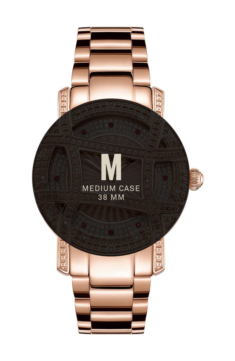 JBW Women's Olympia 10 Year Anniversary Diamond Bracelet Strap Watch, 37mm - 0.20 ctw, Alternate, color, Rose Gold