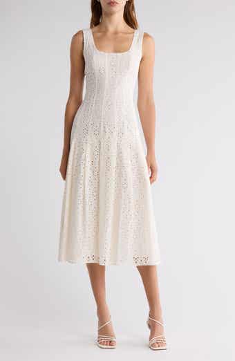 Jolie Eyelet Midi Dress