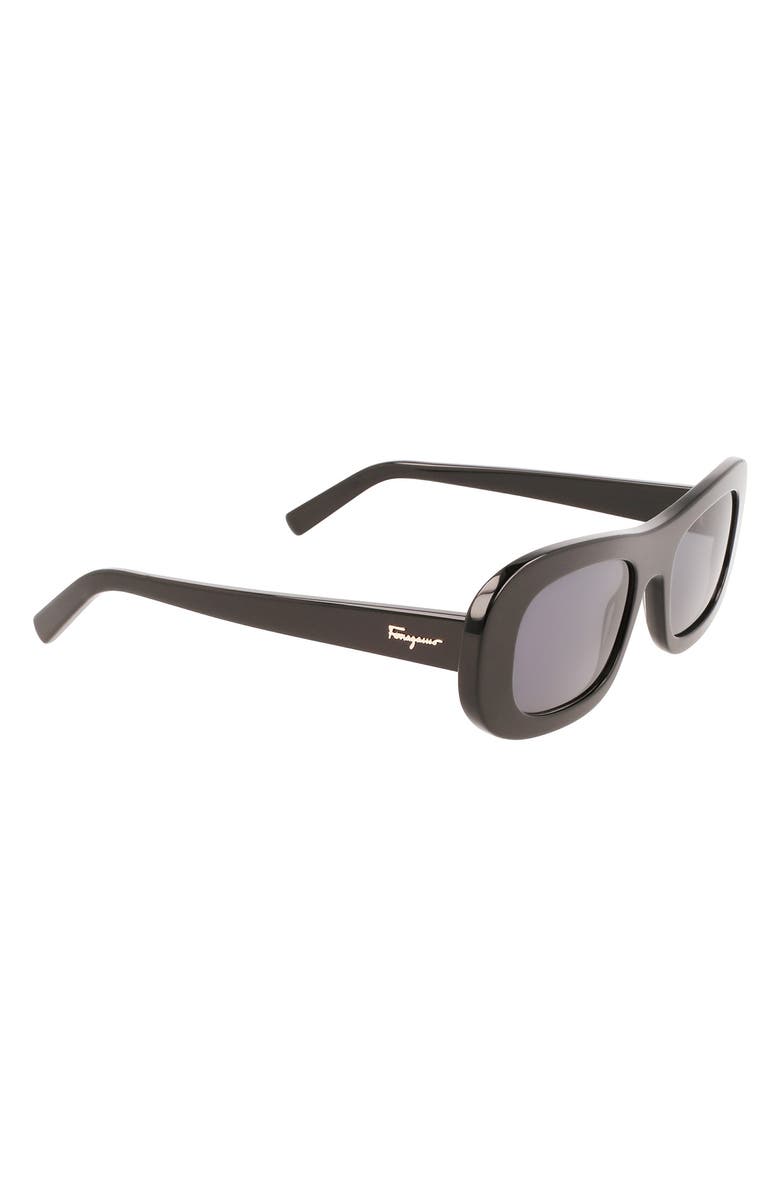 FERRAGAMO Classic 51mm Oval Sunglasses, Alternate, color,