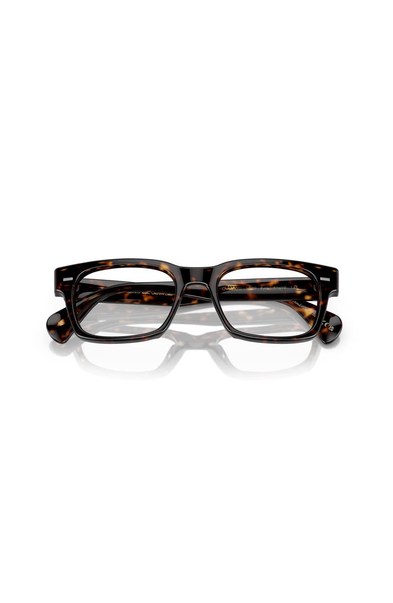 Oliver Peoples 51mm Square optical glasses, Alternate, color, Tortoise